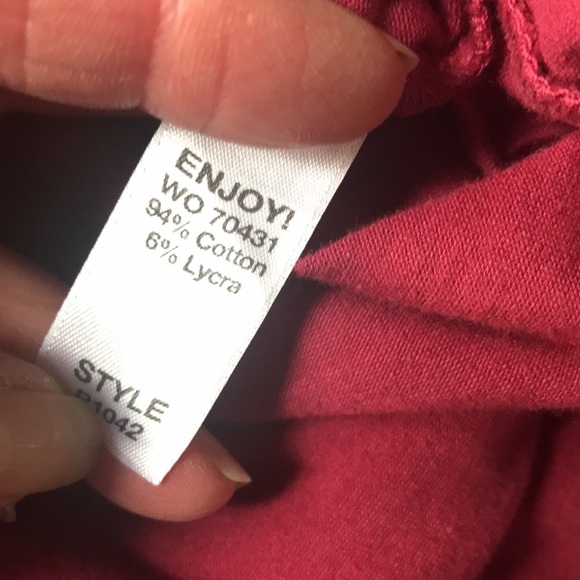 New Michael Stars Ruched Long Sleeve MIDI Dress Berry - Picture 10 of 13